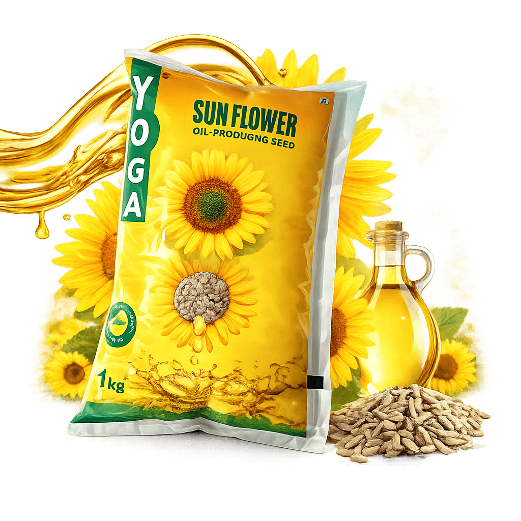 1 litre Yoga cold-pressed sunflower kernel oil
